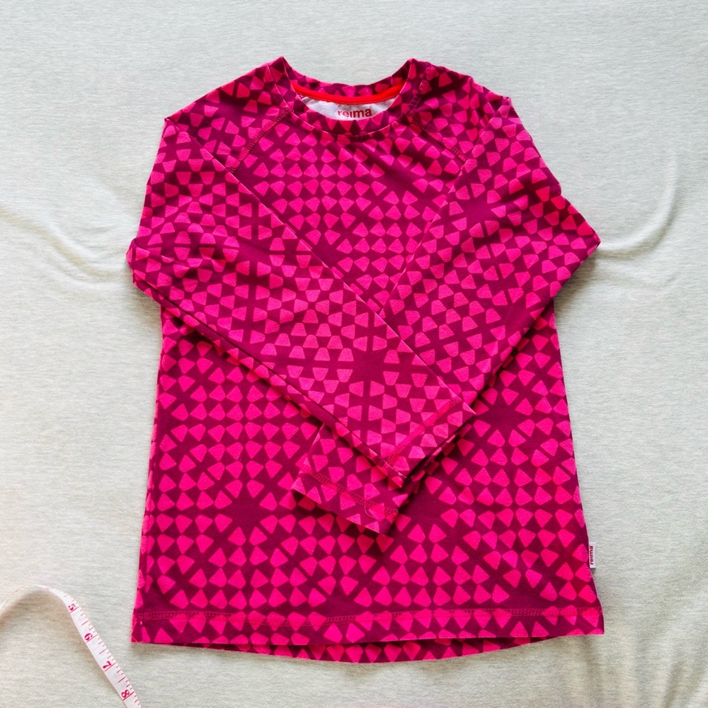 Reima Pink Geometric Kids Shirt